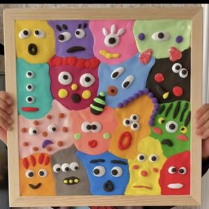 Holiday Art Class - Textured Mosters - 10 July Thursday